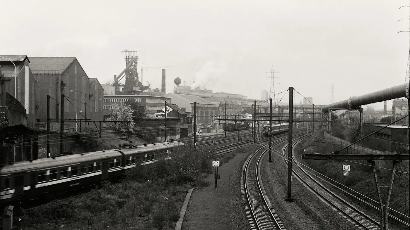 black and white image of methane emission tracking 